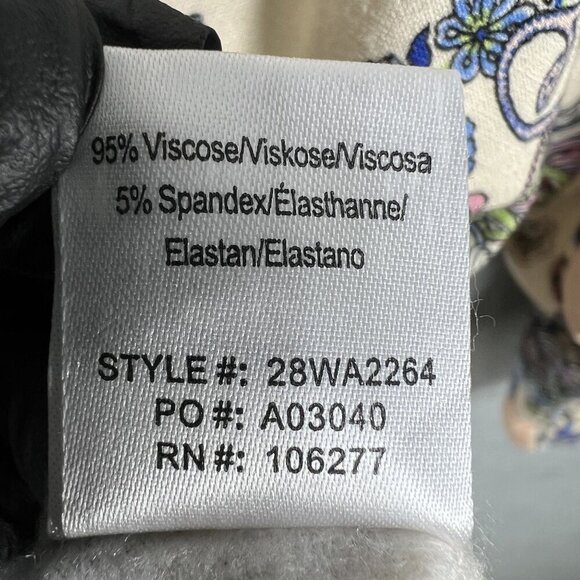 Hale Bob Los Angeles Womens S Paisley Blouson Sleeve  Amata Top Tie Neck Blouse - Picture 13 of 15